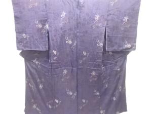 大正ロマン　紋錦紗文字模様着物